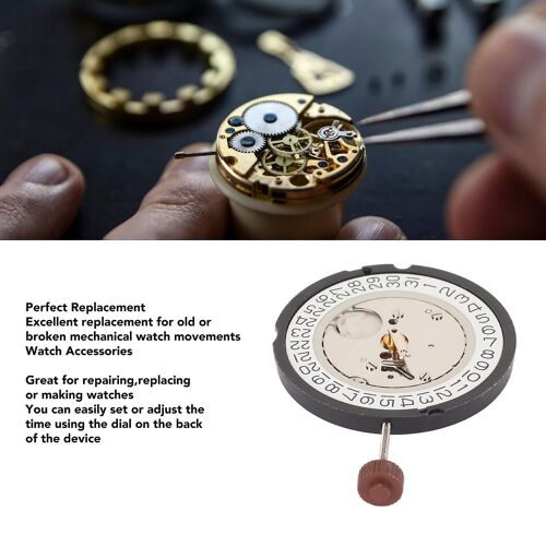 Mouvement De Montre À Quartz 515, Accessoire De Remplacement Pour Montre Avec Batterie De 35 Mah