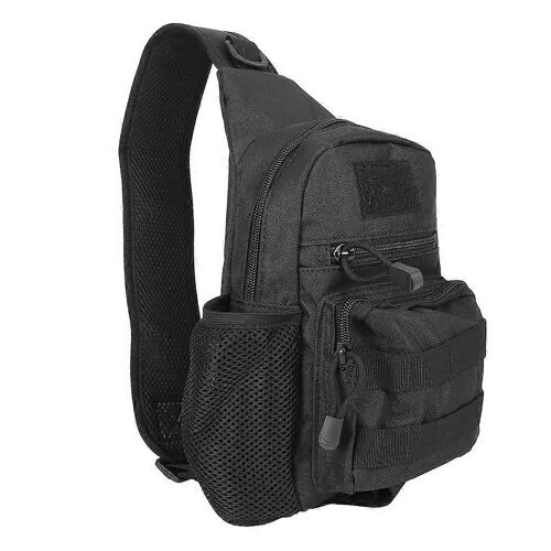 Sac de poitrine à bandoulière 2025Sports, camouflage tactique, sac à dos compact pour randonnée, cyclisme, noir