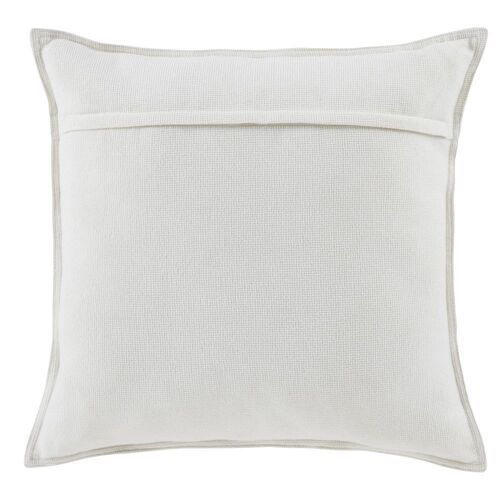 Coussin En Chenille Blanc Uni 60x60