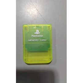 Carte Mémoire Ps1 Jaune Fluo