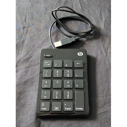 Pavé numérique USB filaire – Parfait pour PC portable ou fixe