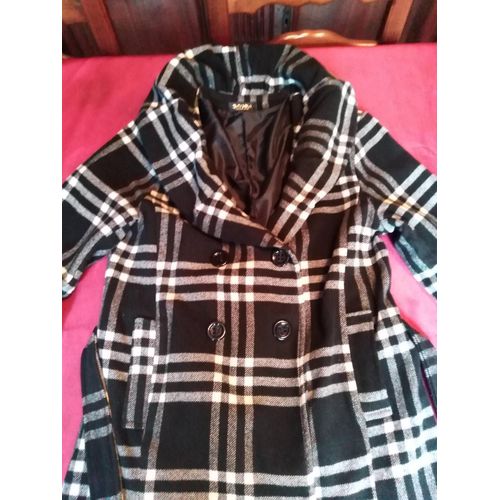 Manteau Gris Blanc Et Noir Taille L