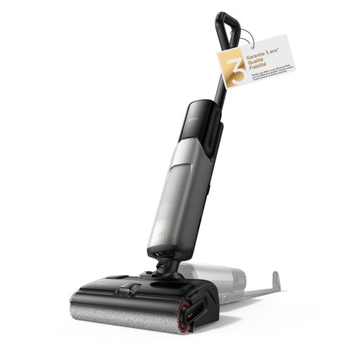 MOVA X4 Plus ¿ Aspirateur balai laveur sans fil 20 kPa, auto-nettoyage 100 °C, ajout auto solution, brosse LED, aspiration intelligente