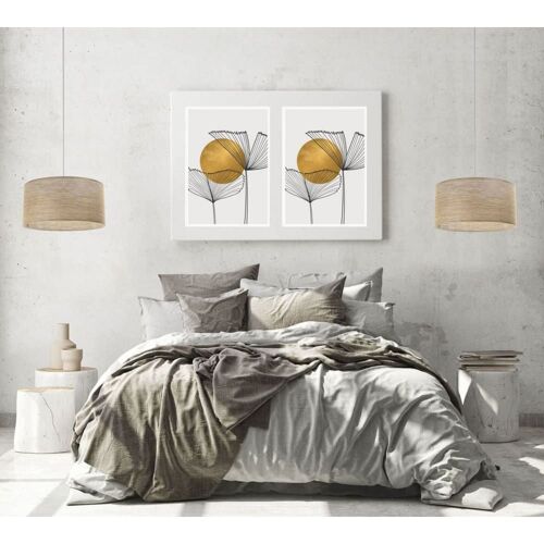 Suspension Tissu Beige