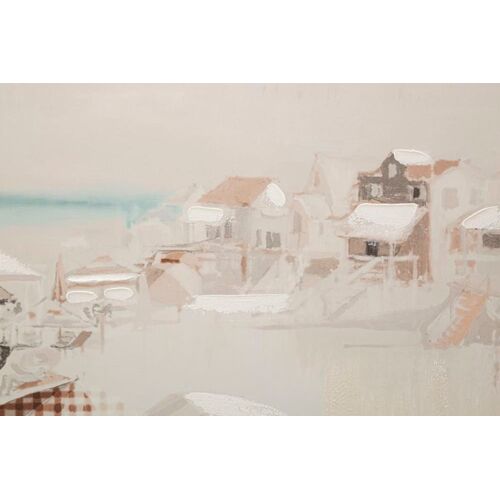 Peinture Sur Toile Plage Multicolore 80x3x120 Cm