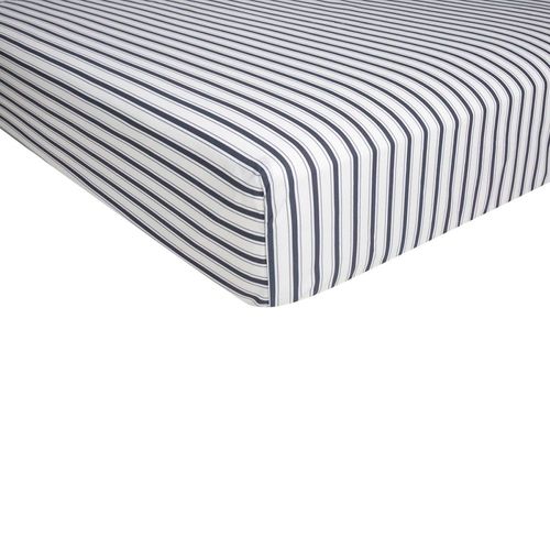 Drap Housse Coton Bleu Foncé 180x200 Cm