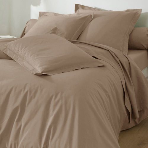 Housse De Couette En Coton Beige 260x240cm