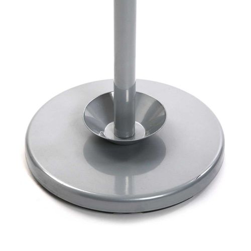 Porte manteau sur pied avec porte parapluie en métal gris