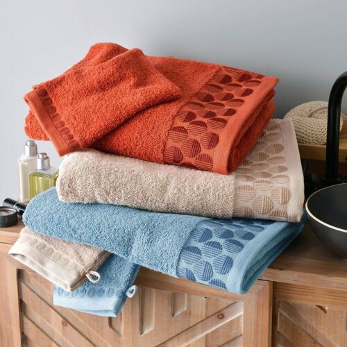 Drap De Bain En Coton 450 G/M² Bleu 70x140cm