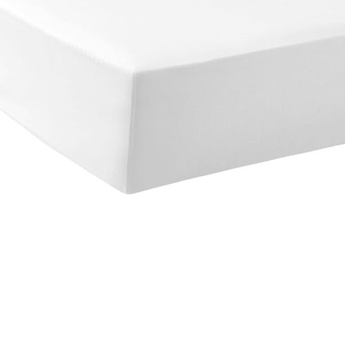 Drap Housse Coton Blancxblanc 90x190 Cm