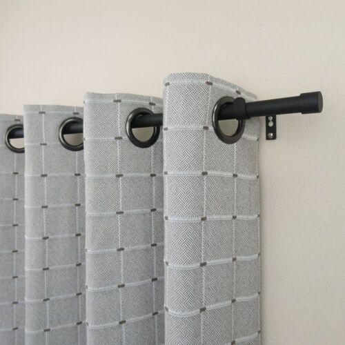 Kit Tringle Extensible Ø 16/19 Mm 110 À 210 Cm - Noir Mat
