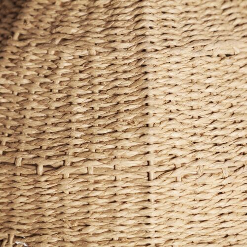 Lustre En Fibre Naturelle Marron 36x36x55 Cm
