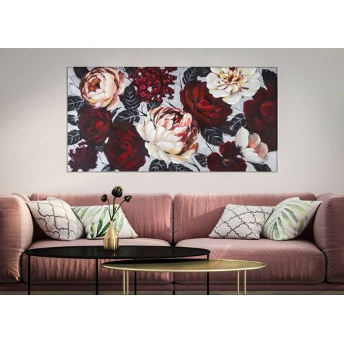 Peinture Sur Toile Multicolore Fleurs 150x3,8x76 Cm