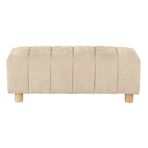 Bout De Lit En Polyester Recyclé Beige