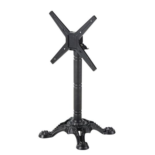 Pied de table rabattable en fonte noire H73