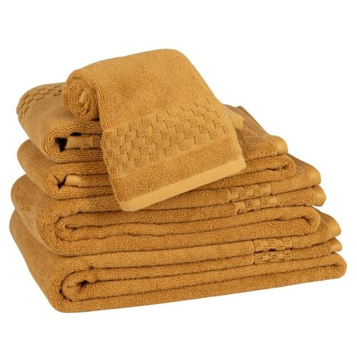 Essuie-Mains En Coton Biologique Jaune Moutarde 30x50