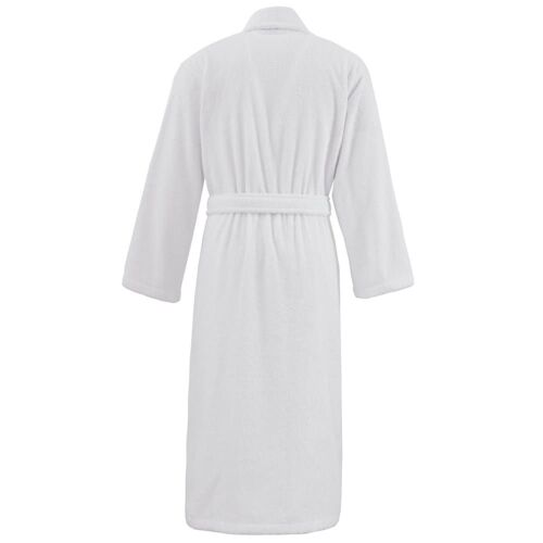 Peignoir Unisexe En Coton Blanc M