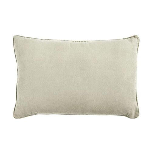 Coussin En Suédine Beige Clair 60x40