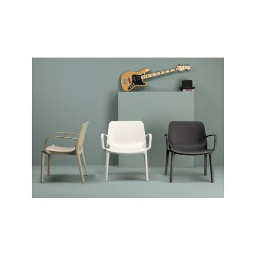 Fauteuil Design En Plastique Blanc