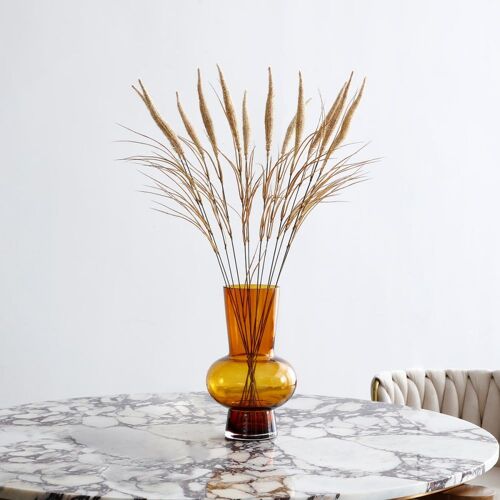 Bouquet de pampa 12 tiges artificielle beige H80