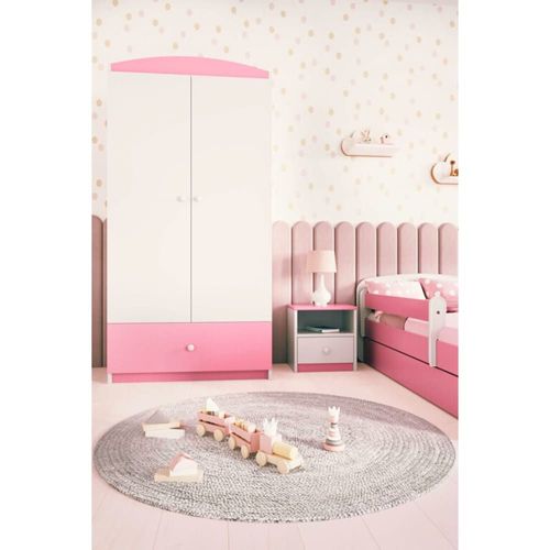 Armoire Enfant 2 Portes Et 1 Tiroir - Pivoine