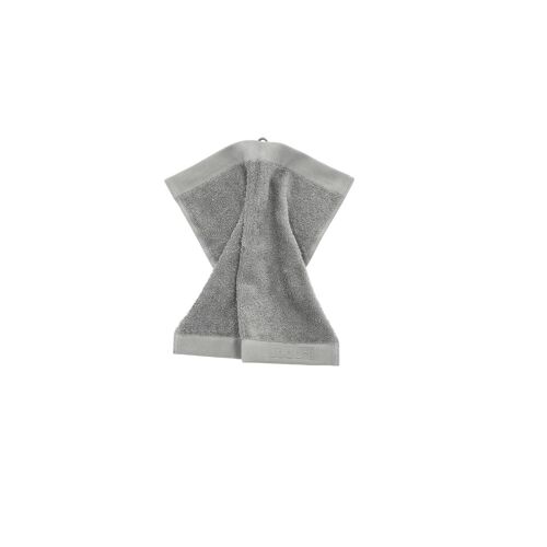 Serviette D'invité En Coton Bio Gris 30x30 Cm