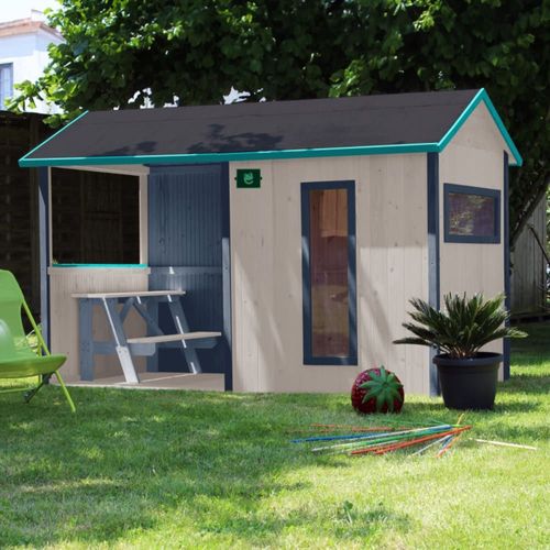 Cabane En Bois Avec Pergola Et Plancher