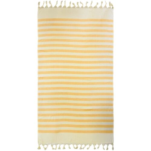Fouta Doublée Éponge ''fidji'' Tournesol 90x160