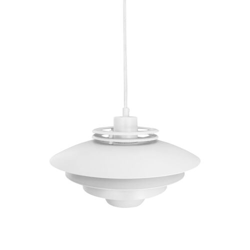 Suspension En Métal Blanc Mat Mini