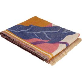 Plaid Fleurs En Acrylique Et Polyester Multicolore