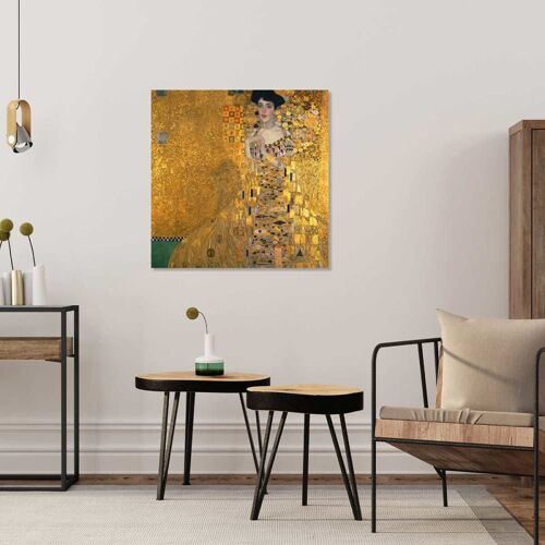 Tableau Adèle De Gustav Klimt Imprimé Sur Toile 50x50 Cm