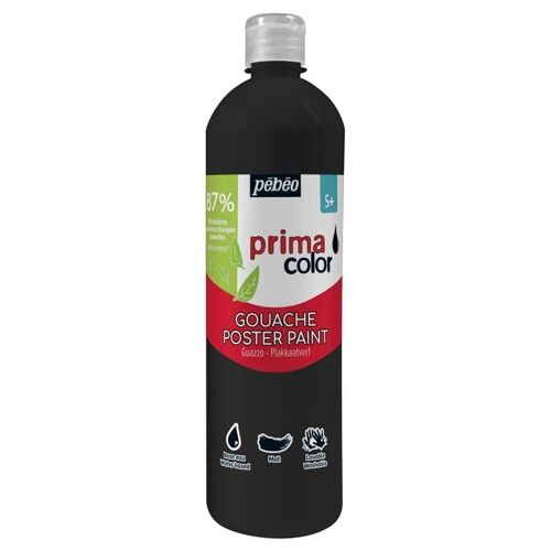 Pébéo Gouache Primacolor 1l - Noir