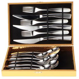304 Couteaux En Acier Inoxydable Fourchettes CuillèRes Kit Ensemble De Couverts Pour La Cuisine à Domicile HôTel Restaurant 12 PièCes/Ensemble Pour 3 Personnes