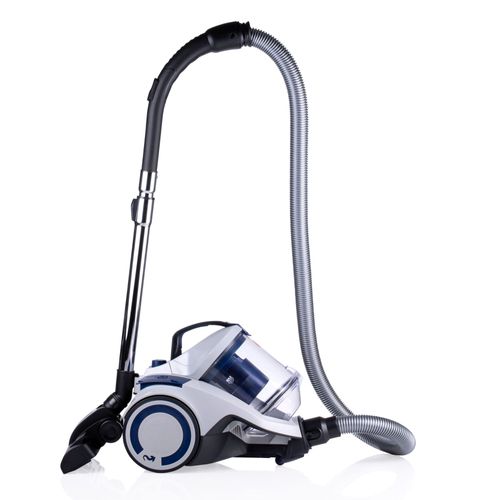 Dirt Devil Aspirateur sans Sac DD2504 - 700W - Filtre HEPA 12 - Portée de 9M - avec Brosse Combinée, Brosse Encastrée et Brosse à Parquet - 4,9KG - Bac à Poussière 2,7L - Blanc