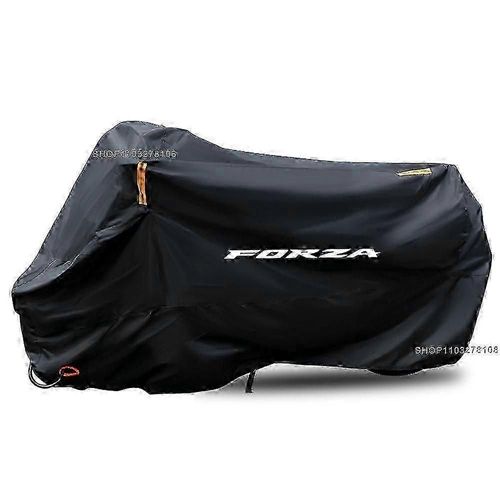 Housse De Protection Imperméable Pour Moto Honda Forza 125 250 300 350 750, Toutes Saisons, Anti-Poussière, Anti-Uv, Protection Contre La Pluie, Xl, 190 Cm, Noir