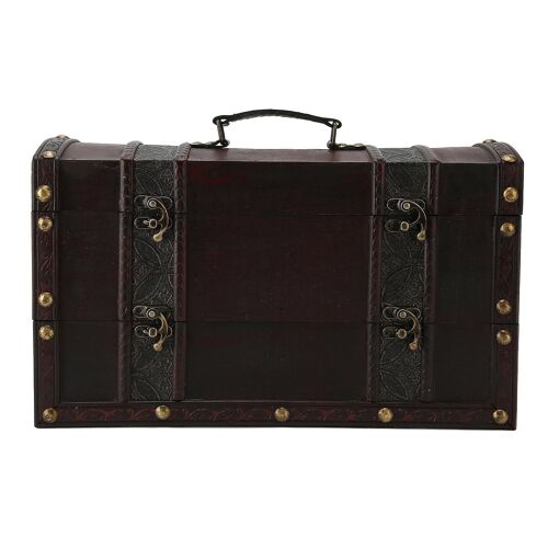 Coffret À Bouteilles De Vin En Forme De Bagage Vintage Tendance, Coffret Cadeau Pour 2 Bouteilles De Vin Avec Couvercle Et Poignée