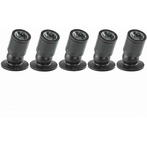 Mini spot LED encastrable 1 W, spot encastré pour plafond et mur, 5 pièces