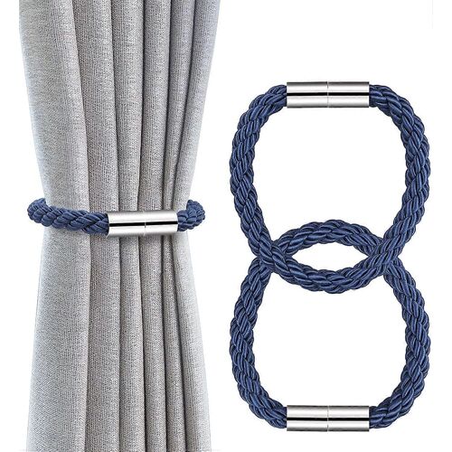 Embrasses de rideaux magnétiques, clips de fixation de rideaux, attaches de corde de rideau de fenêtre magnétiques solides, boucles de bracelets de rideau pour la maison, le bureau, la chambre à coucher, le salon