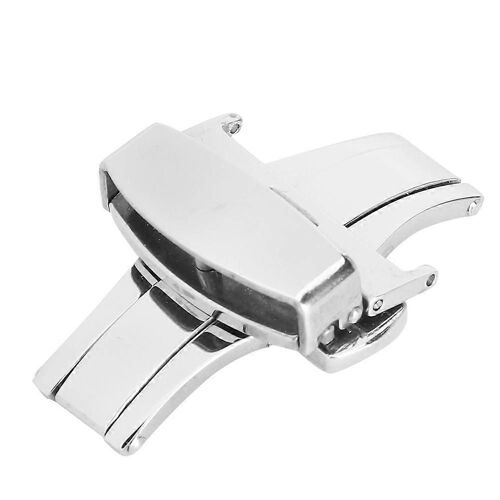Boucle De Rechange Pour Fermoir De Montre En Acier Inoxydable, Accessoire Argenté, 20 Mm