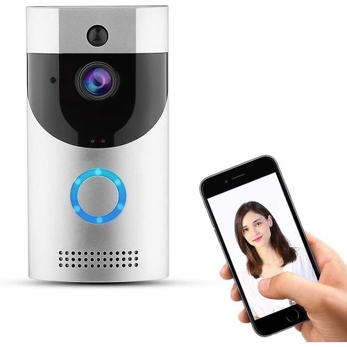 Interphone sans fil, caméra vidéo sans fil visible avec sonnette vidéo intelligente avec