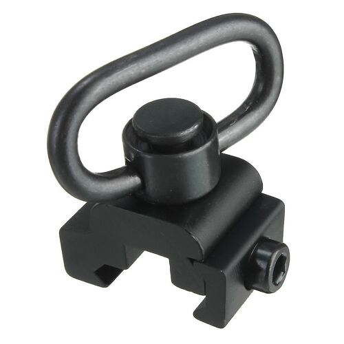 Détachement Rapide Qd Sling Swivel Fixation W / 20mm Picatinny Rail Mount Noir