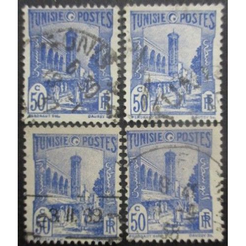 Tunisie N°181 X 4 Oblitéré