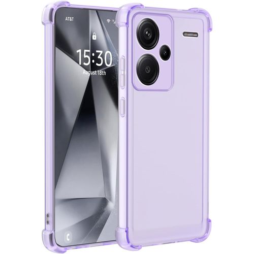 SJZG-Coque Pour Xiaomi Redmi Note 13 Pro Plus 5G / 13 Pro+ 5G - Étui Mat Translucide En Silicone Souple Tpu Antichoc Avec Coins Renforcés Et Anti-Traces De Doigt - Violet