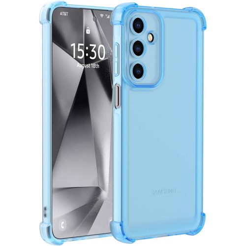 Sjzg-Coque Pour Google Pixel 10 Pro/Pixel 10 - Étui Mat Translucide En Silicone Souple Tpu Antichoc Avec Coins Renforcés Et Anti-Traces De Doigt - Bleu