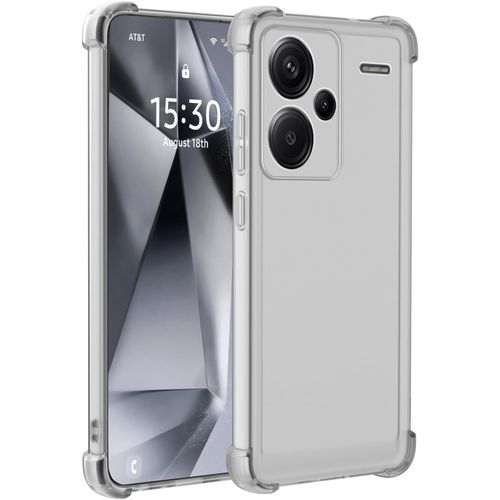 SJZG-Coque Pour Xiaomi Redmi Note 13 Pro Plus 5G / 13 Pro+ 5G - Étui Mat Translucide En Silicone Souple Tpu Antichoc Avec Coins Renforcés Et Anti-Traces De Doigt - Le Noir
