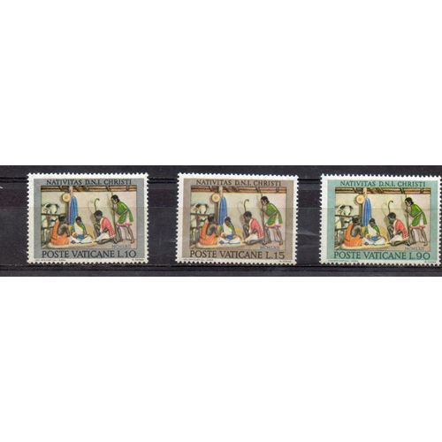 Vatican Timbres Noël 1962