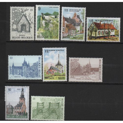 Belgique Timbres Tourisme -9