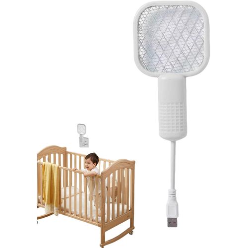 Raquette Électrique Anti-Mouches - Appareil Portable Anti-Insectes,Lampe Piège à Maillage de Sécurité pour Éliminer les Mouches dans le Jardin en Camping sur la Terrasse à la Maison dans la Cuisine et