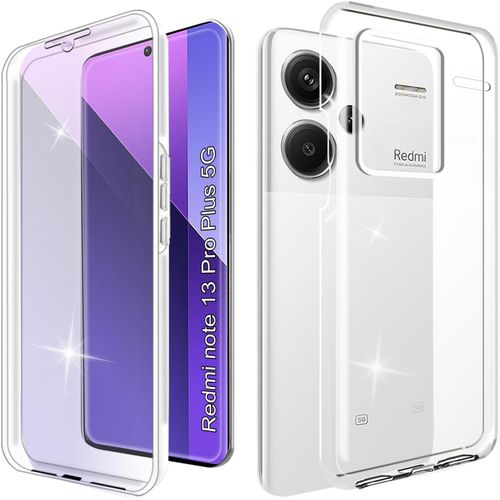 Coque 360° Transparente Pour Xiaomi Redmi Note 13 Pro Plus 5g - Antichoc Tpu/Pc Avec Protection D'écran Intégrée, Ultra-Fine Et Découpes Précises