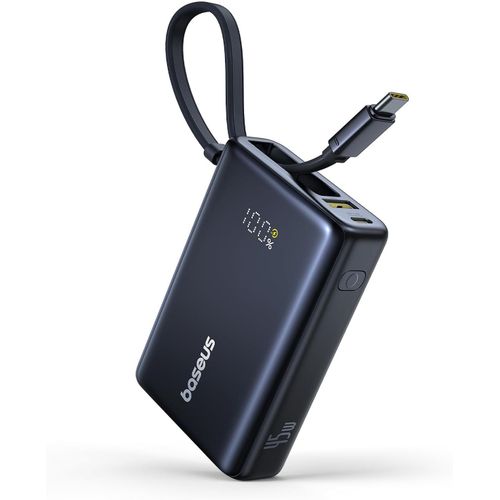 Picogo Power Bank 10000mah 45w Avec Type-C Câble Intégré, Pd 3.0 Qc 4+ Batterie Externe 45w, 2 Usb-C Et 1 Usb-A, Powerbank Pour Iphone 16/15/14/13 Pro Max, Macbook, Galaxy S24 Ultra, Airpods[Z609]